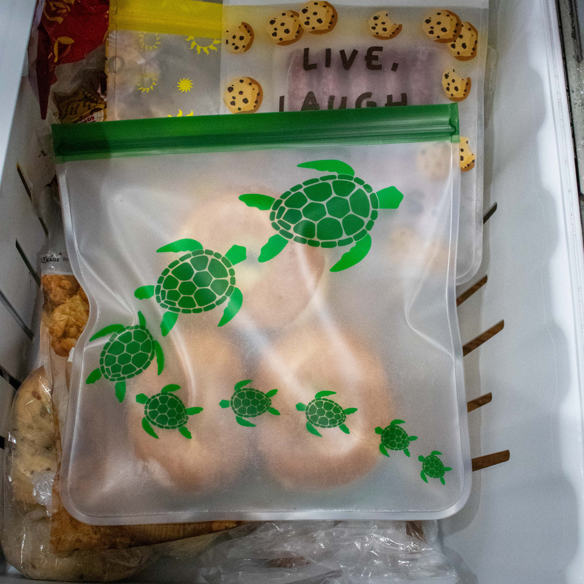Ziparoos Reusable Gallon Freezer Bag Set of 2 - Save The Bees